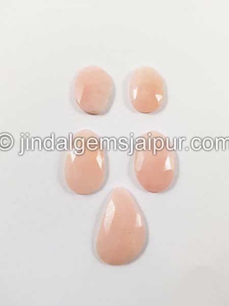 Pink Opal Rose Cut Slices